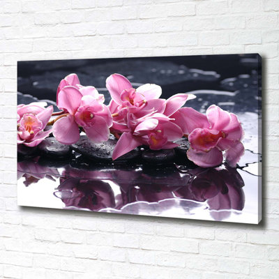 Pink Orchid - Wrapped Canvas Print