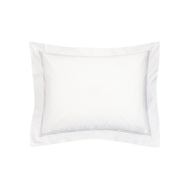 Taie décorative 100% coton Coltrane, Simple, Champagne