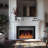 Cassella Black Electric Fireplace with 5120 BTU-1970180057