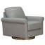 Fauteuil pivotant en cuir Pruszkow-104707287