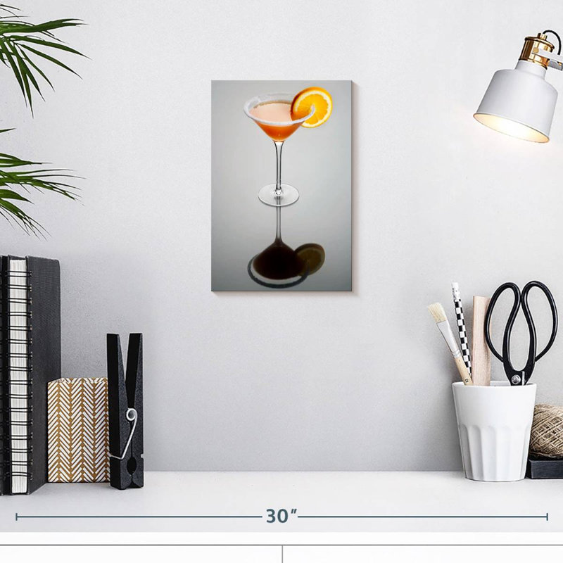 Yarlin Sidecar Cocktail, 12" H x 8" W