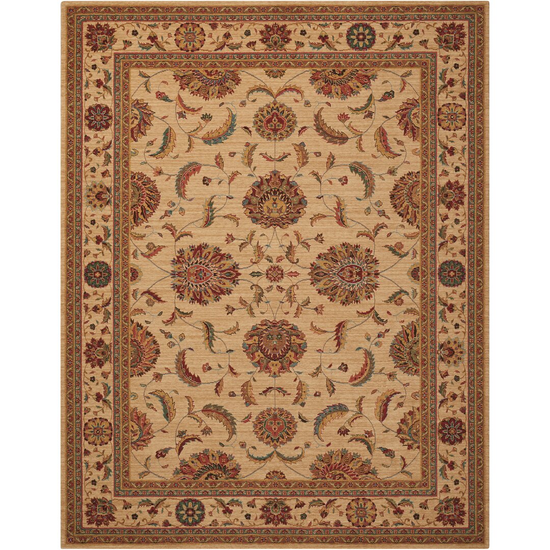 Teppich Bardwell aus Wolle in Beige