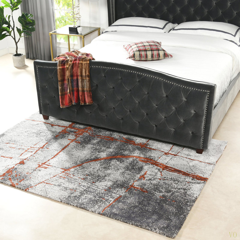 5X6.5' Abstract Area Rug,  & Polypropylene