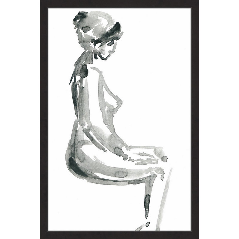 «Simple Meditation», reproduction encadrée, H 18 po x l 12 po x P 1,5 po