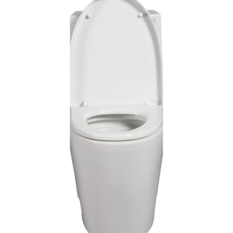 Elongated Comfort Height Toilet, 1.1/1.6 Dual Flush, One - Piece, Soft Close Seat, Well Designed, White Piece Toilet With Height, Good For Family Use,