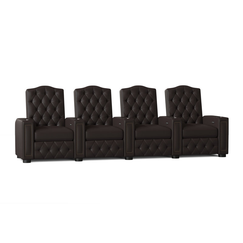 Rangée de sièges de cinéma Regal HR Series (rangée de 4), Espresso luxe