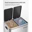 Steel Step On Multi-Compartment Rubbish & Recycling Bin-1988499871-1988499843