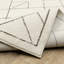 Tapis à motifs géométriques ivoire / taupe Arata Facets-213608459