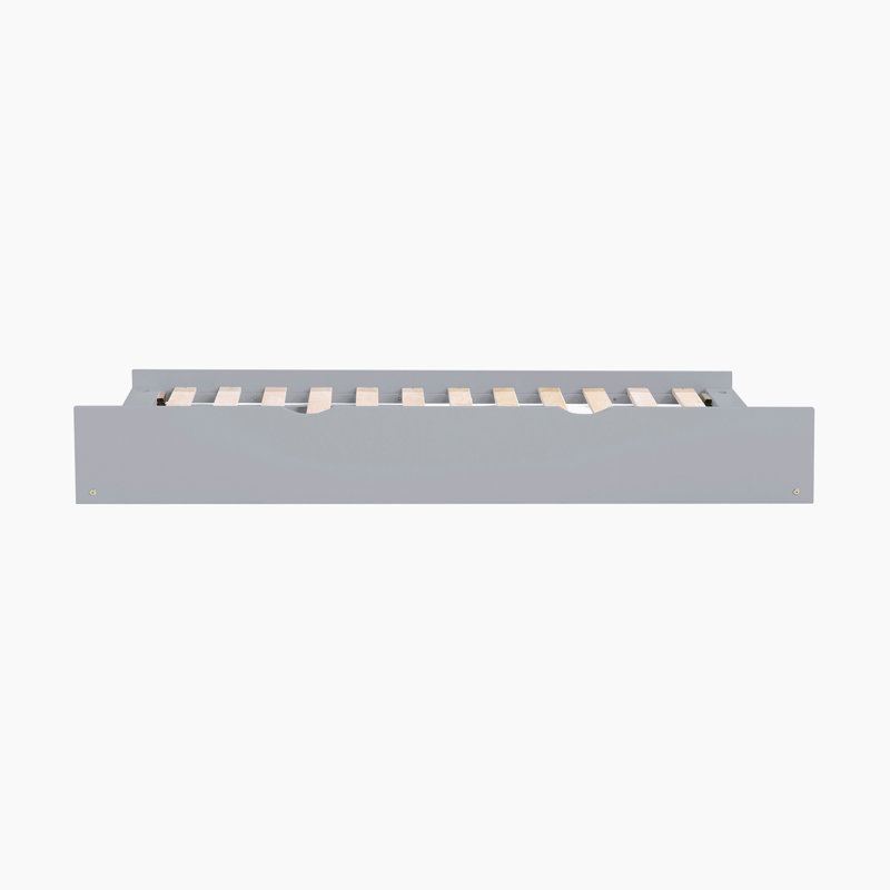 Koblick Transitional Solid Wood Twin Trundle Unit with Supportive Slats & Under-Bed Storage Capability