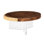 Floating Round Coffee Table With Acrylic Legs, Natural