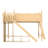 Wooden Loft Bed with Shelves, Wardrobe & Detachable Slide-125006285-125006288