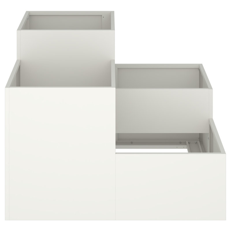 Planter Box, 60cm H x 80cm W x 80cm D, White