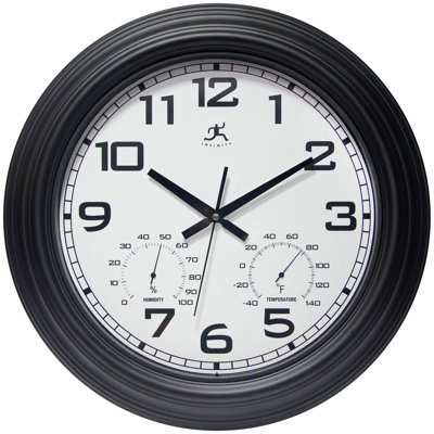 Horloge murale d'extérieur 18,5 po