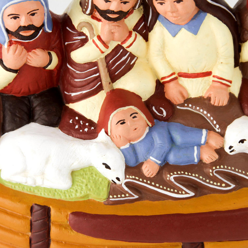 Crèche de Noël artisanale