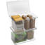 Bacs de rangement, avec couvercles, rangement pour garde-manger, contenants de rangement des aliments (L 10,87 po x l 6,50 po x H 6 po)