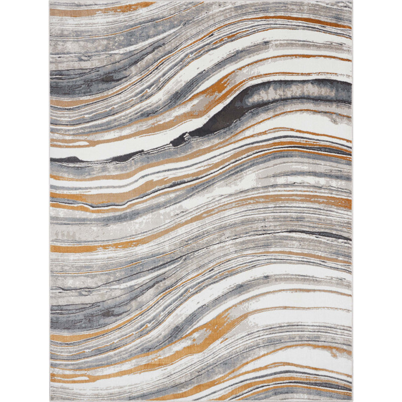 Verity Davina Abstract Synthetic Area Rug, Rectangle 120 x 160 cm