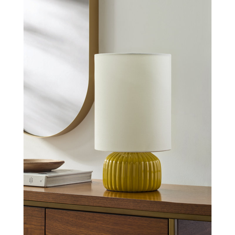 Lampe de table Bachani, Jaune