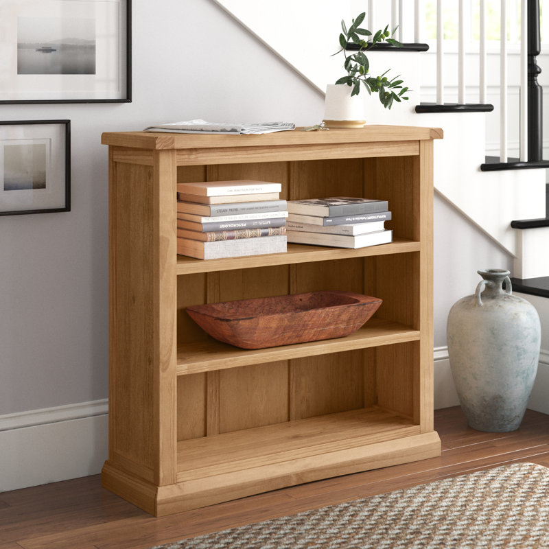 Ancram 90cm H x 90cm W Standard Bookcase, Waxed