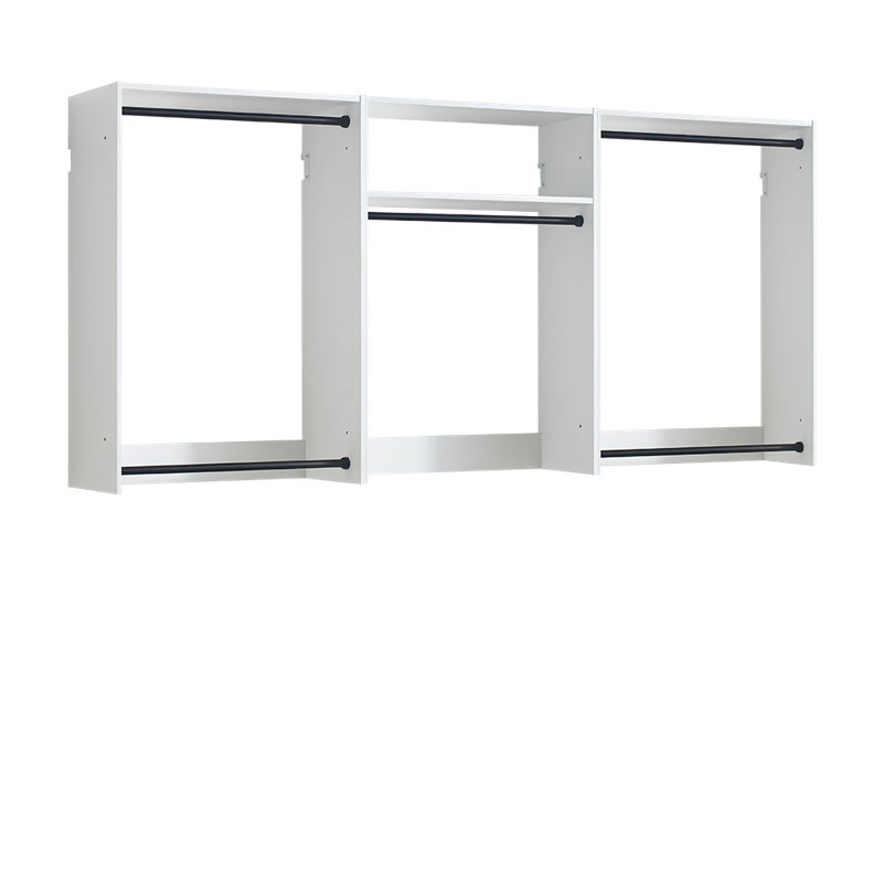 Système d'organisation murale en bois Rookwood, Blanc