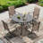 Round Outdoor Dining Table With Umbrella Hole-1000397505-1000397518