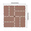 30.5cm L x 30.5cm W Plastic Interlocking Deck Deck Tile Kit-127323618