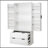 72 Inch Modern Fluted Kitchen Pantry Cabinet With 2 Large Drawers & 8-Door Spice Rack, Freestanding Storage Organizer For Various Rooms-1864628588