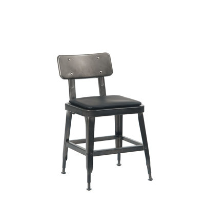 Chaise d’appoint en métal noir