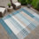 Tapis géométrique intérieur / extérieur lavable à la machine Chantille ACN2445