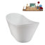 Baignoire autoportante 67 "avec drain interne Streamline-112235316