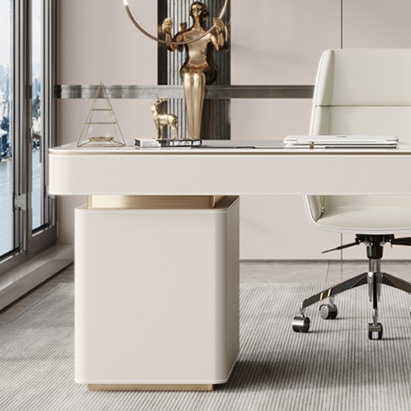 Stylish French Desk, 29.52" H x 78.74" W x 23.62" D