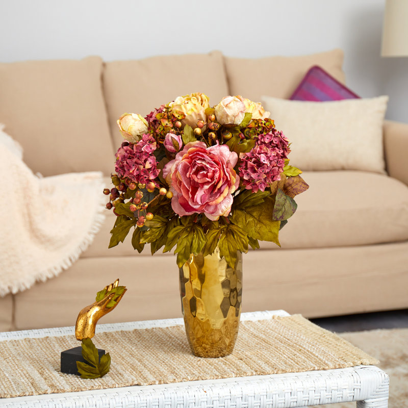 Peony Arrangement in Vase