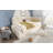 Elegant Beige Velvet Upholstered Sofa Bed With Footstool And Hydraulic Storage, Metal Slatted Frame, Suitable For Both Adults And Children; Mattress Not Included-1516945865