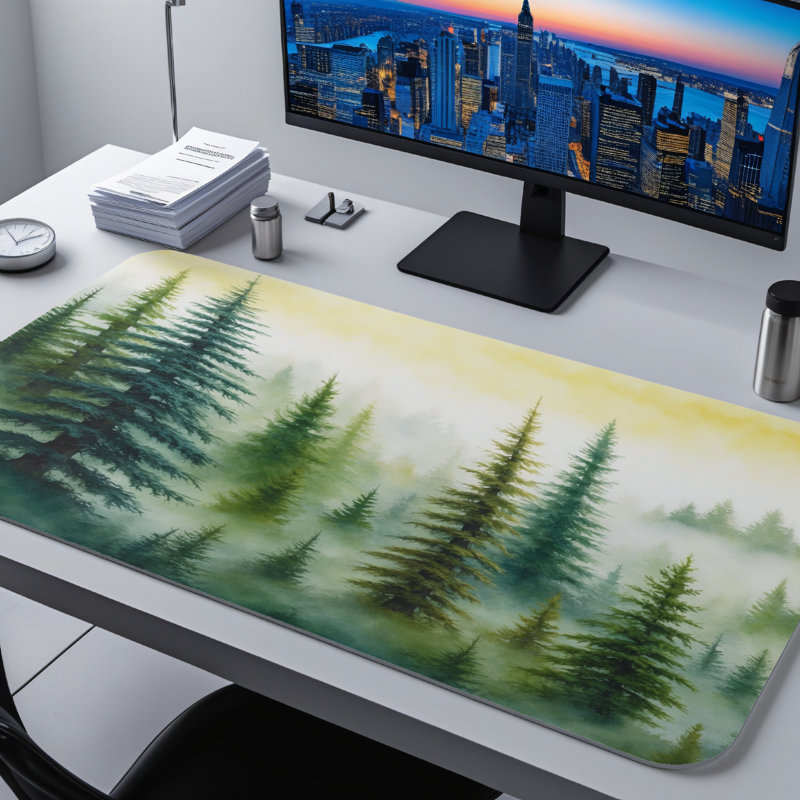 Polyester Desk Pad, 31.5x15.5