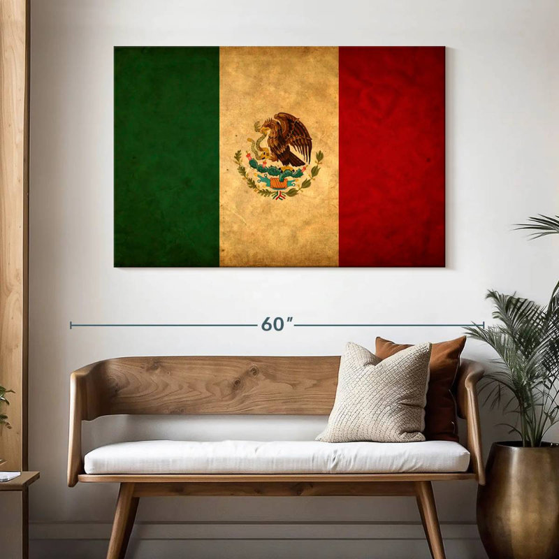 Drapeau mexicain Borges, H 32 po x l 48 po