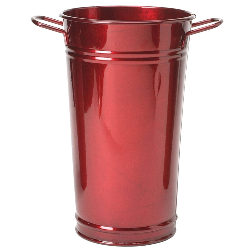 Marland Handmade Metal Table Vase, Red