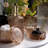 6PCS Bathroom Clear Glass Accessories Set,Brown