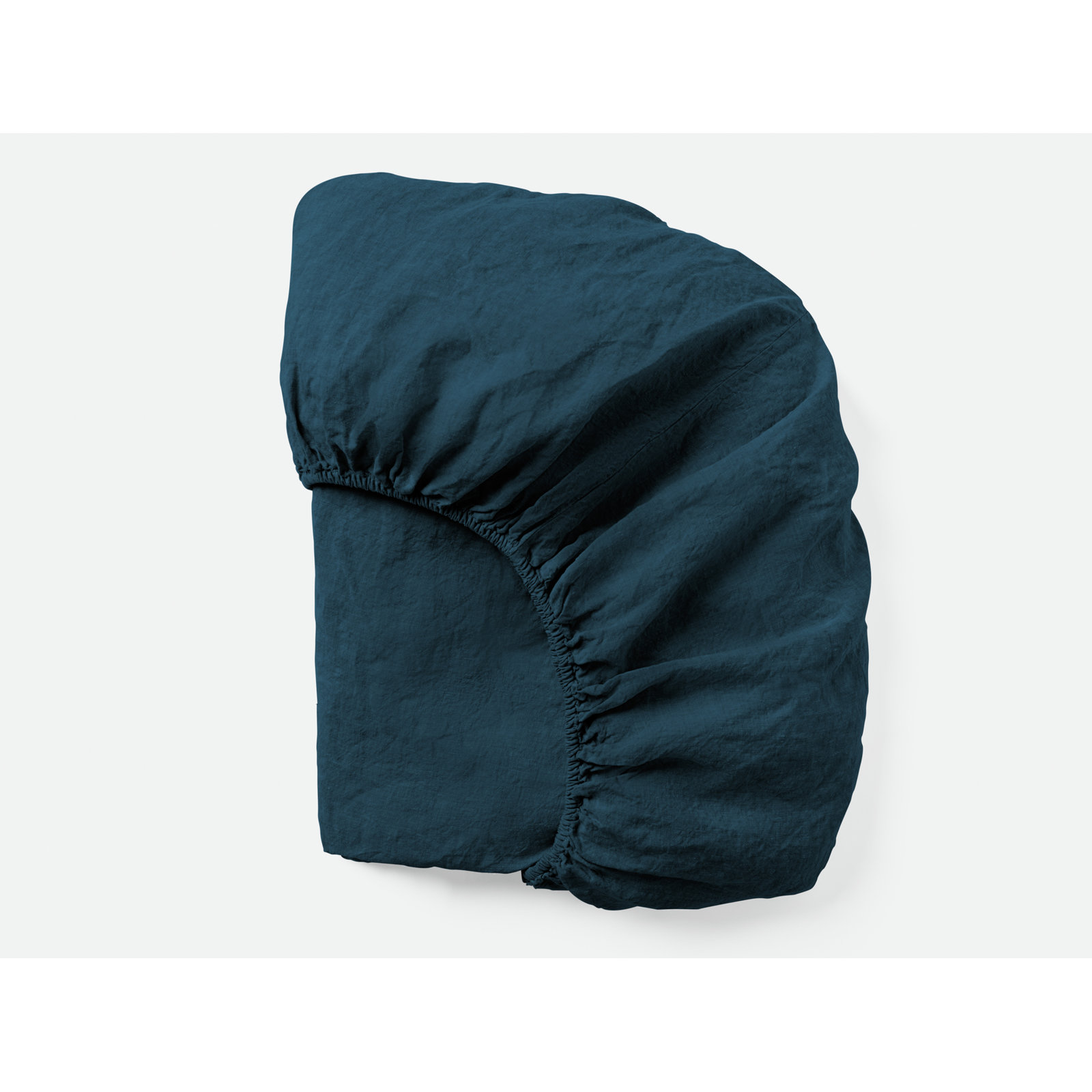 Coyuchi Organic Relaxed Linen Fitted Sheet, Queen Fitted Sheet, Doe