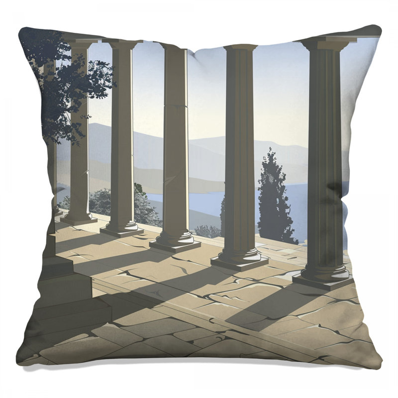Coussin Columns, coussins double face Architecture, 16 po x 16 po