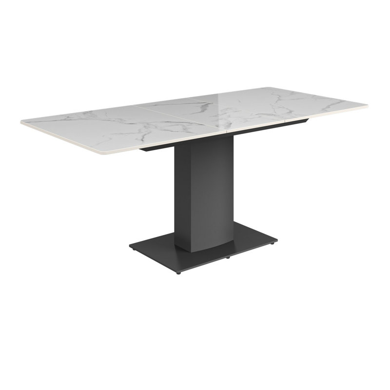 Cykana Metal Base Dining Table, White