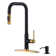 ARCORA Single Handle Pull Down Kitchen Faucet with Soap Dispenser and Deck Plate