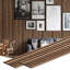 Panneau mural 3D en fausse polystyrène 9,8 po x 106,3 po brun clair Falkirk Uffcott IV (paquet de 3)-121799622