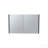 19.7" H X 31.5" W Double Door Mirror Medicine Cabinet, Three Interior Shelves For Bathroom, Kitchen Black-1820502224