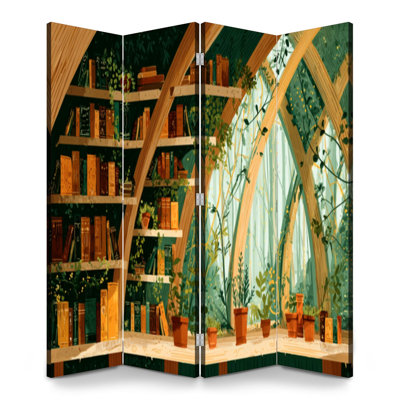Cloison pliante 4 panneaux Royal Fantasy Treehouse