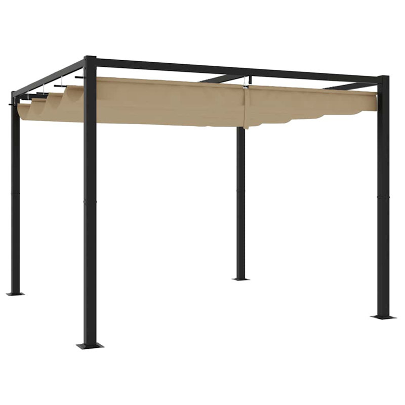 Caidyn Powder Coated Steel Gazebo, Taupe