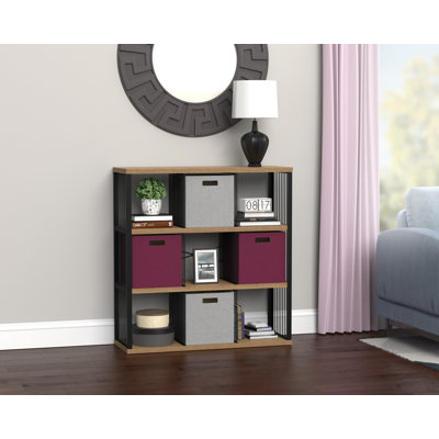 45.24'' H x 44.29'' W Steel Frame 9-Cube Bookcase