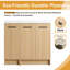 Meuble-lavabo autoportant 36 po avec lavabo en résine et tablette réglable 36 po, 3 portes à fermeture en douceur-133402579