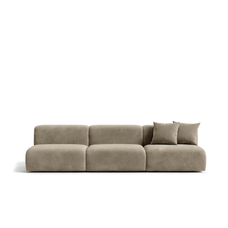3 Seater Velvet Sofa & Chaise