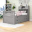 Twin Wooden Platform Bed with 4 Drawers