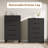 5 Dresser for Bedroom, 50" Tall Dresser, Freestanding Vertical Drawer with Storage, Wooden Closet Chest Storage for Living Room, Hallway, Entryway