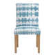 Clary Cotton Upholstered Parsons Chair in Beige/Brown